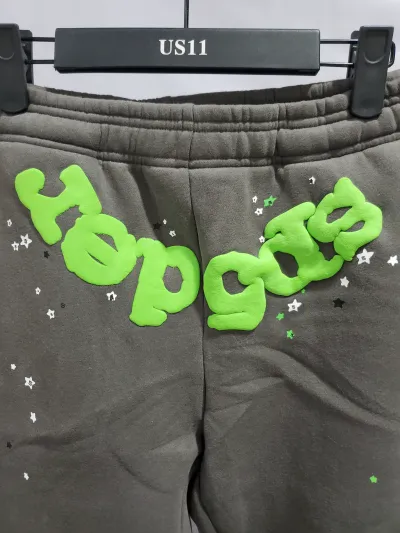 Sp5der Wait Web Sweatpant Slate Grey review Stockxkicksvip 02