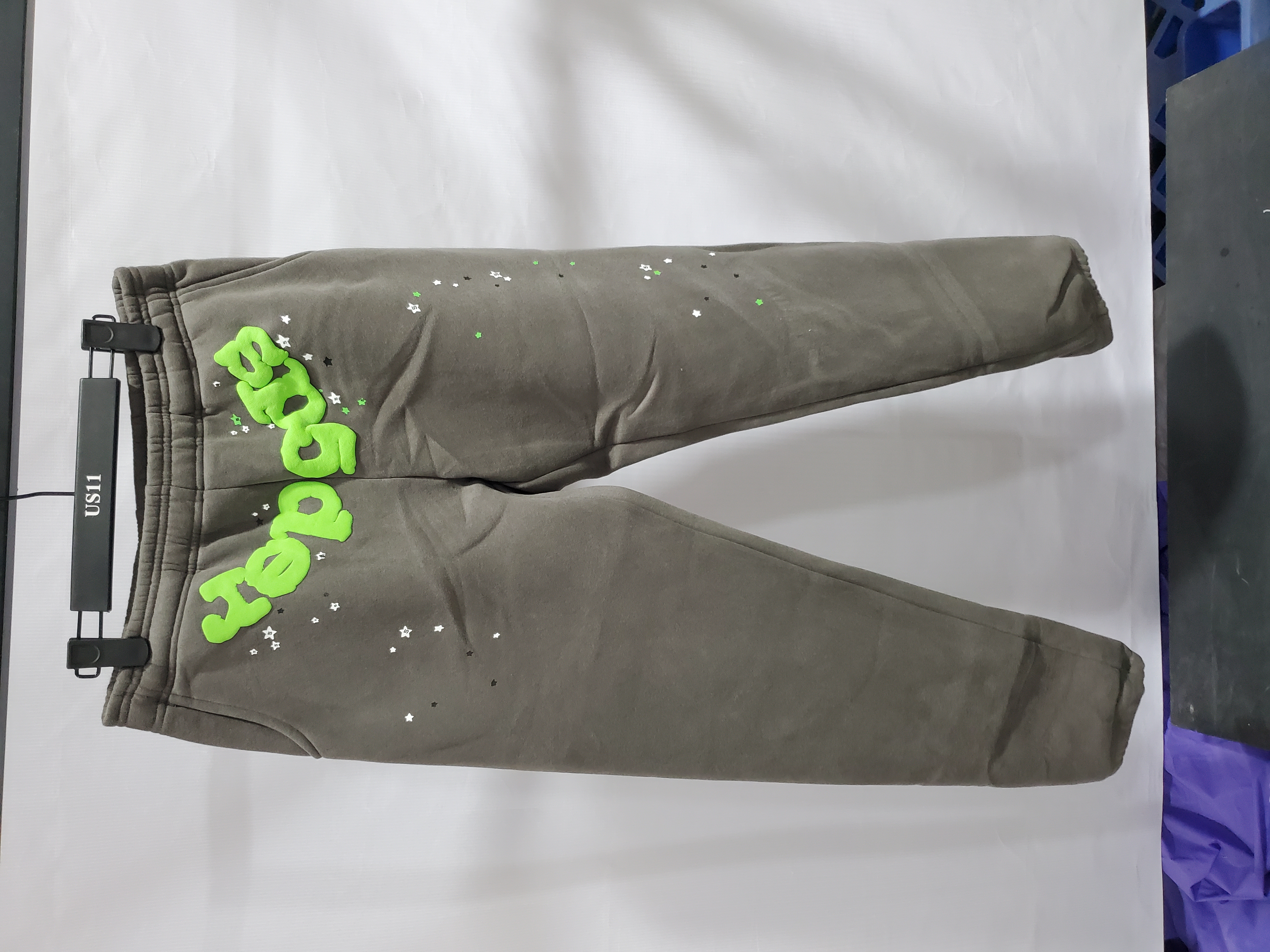 Sp5der Wait Web Sweatpant Slate Grey review Stockxkicksvip 01