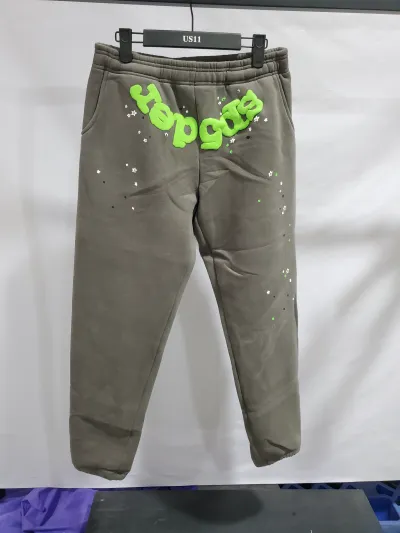 Sp5der Wait Web Sweatpant Slate Grey review Stockxkicksvip 01