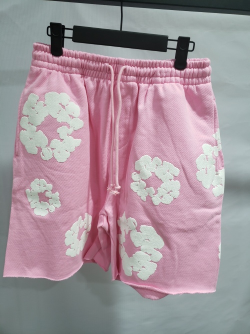 Denim Tears The Cotton Wreath Shorts Pink review 