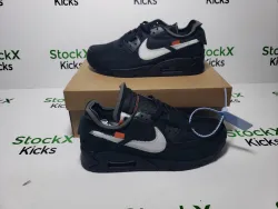 Nike Air Max 90 OFF-WHITE Black AA7293-001 review Stockxkicksvip 02