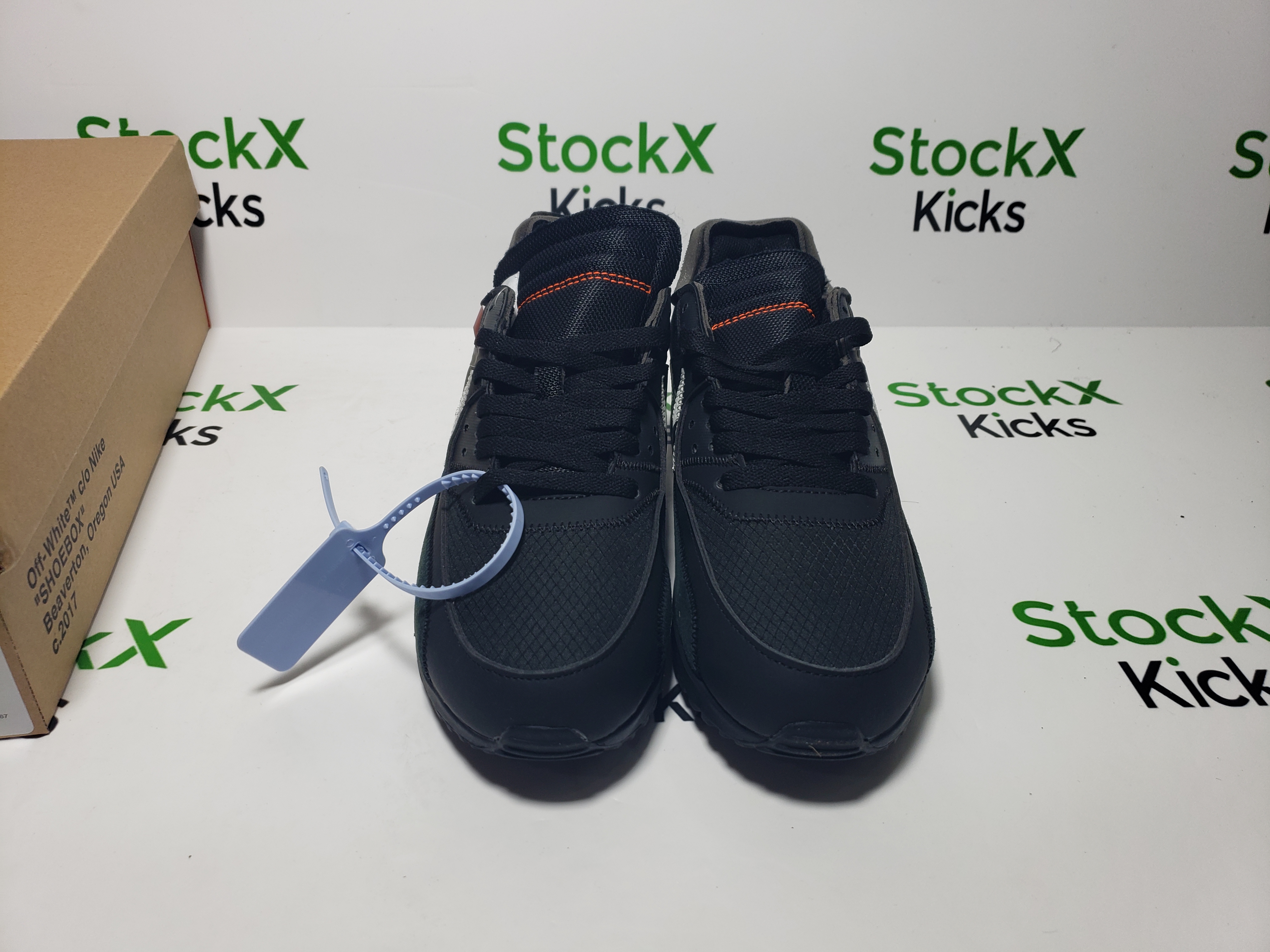 Nike Air Max 90 OFF-WHITE Black AA7293-001 review Stockxkicksvip 04