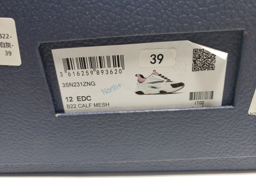 Dior B22 Sneakers Grey Pale Pink CK241024 review 