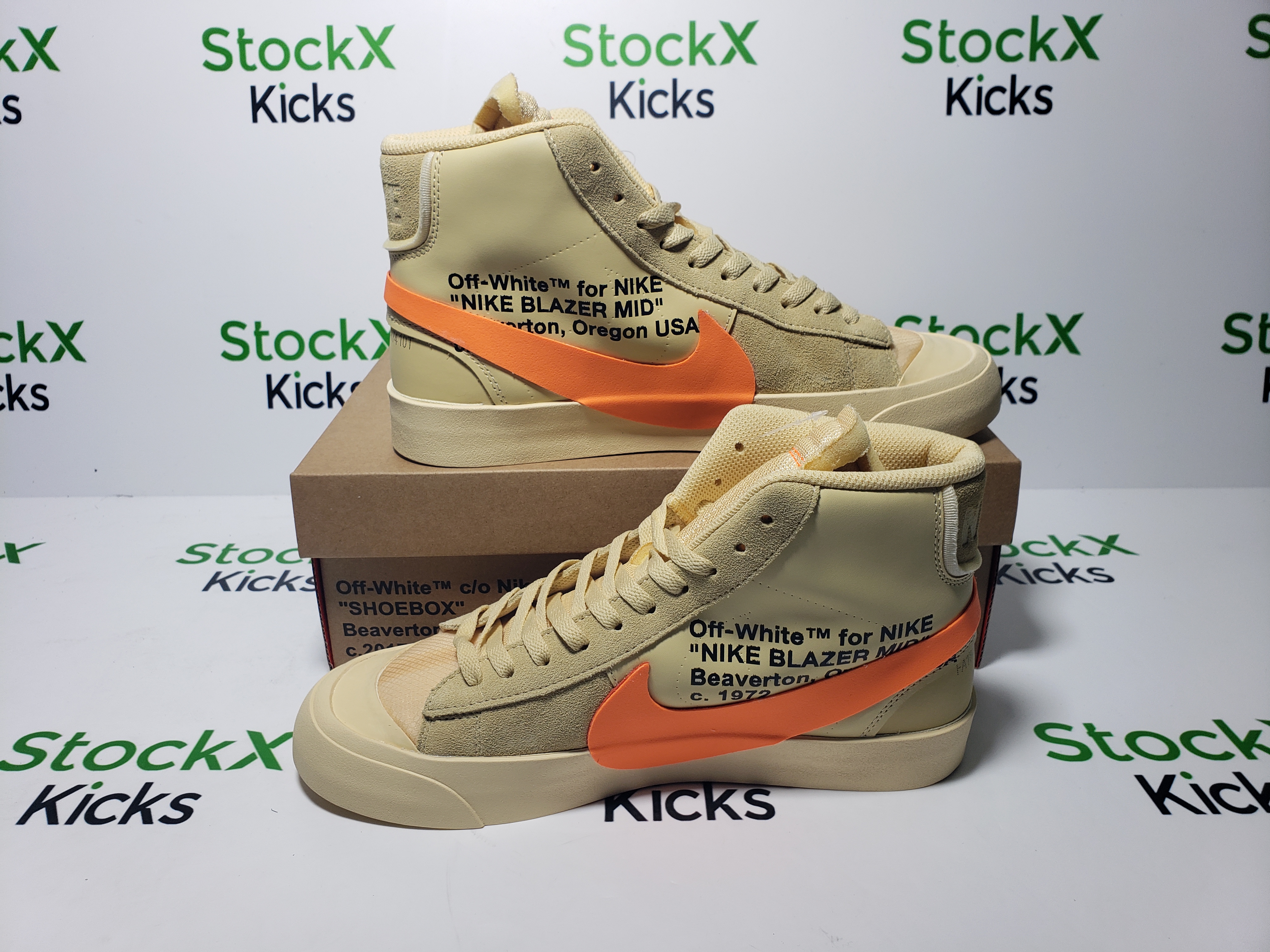 PK God Batch Nike Blazer Mid Off-White All Hallow's Eve AA3832-700 review Stockxkicksvip 06