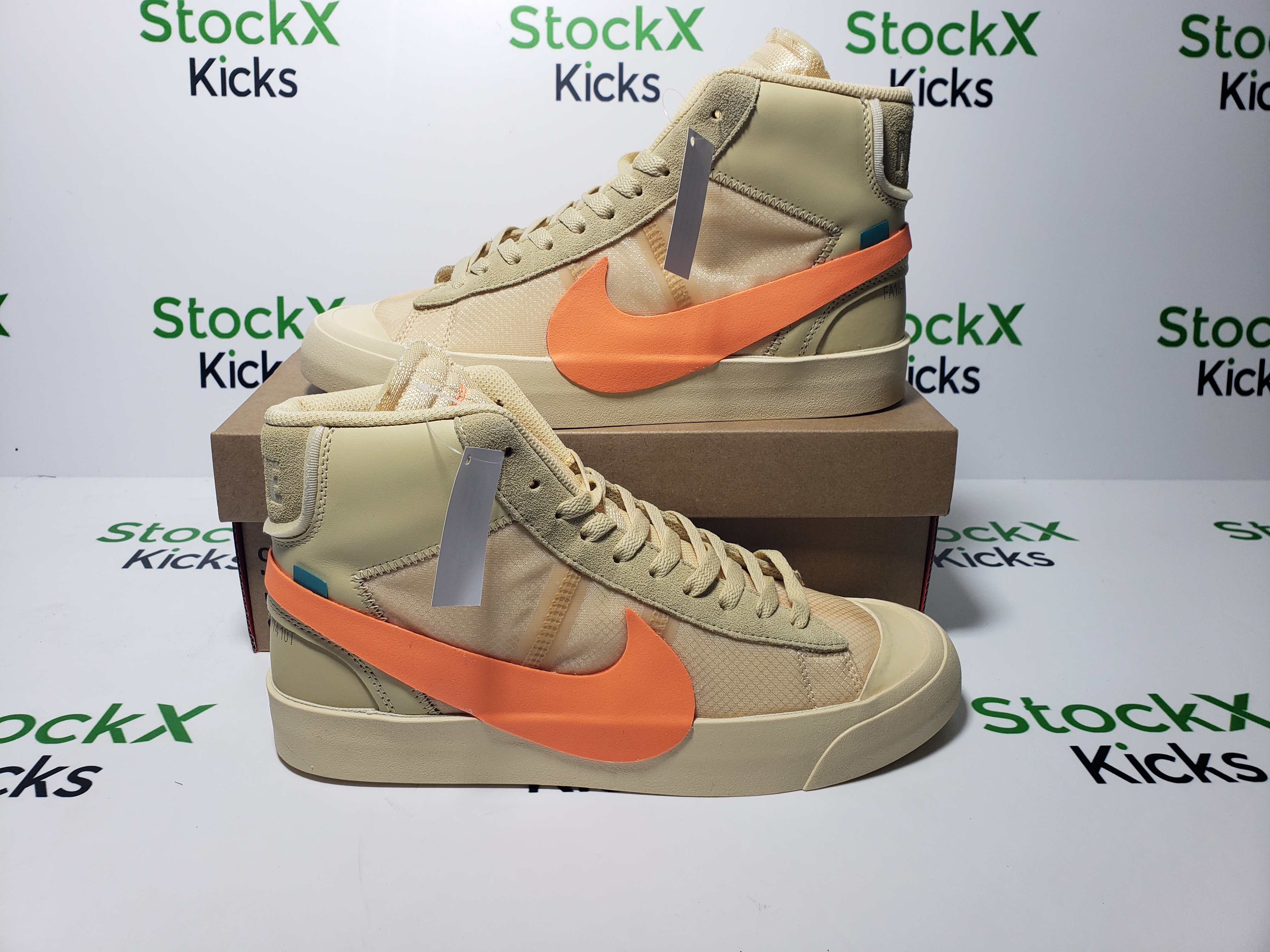 PK God Batch Nike Blazer Mid Off-White All Hallow's Eve AA3832-700 review Stockxkicksvip 05