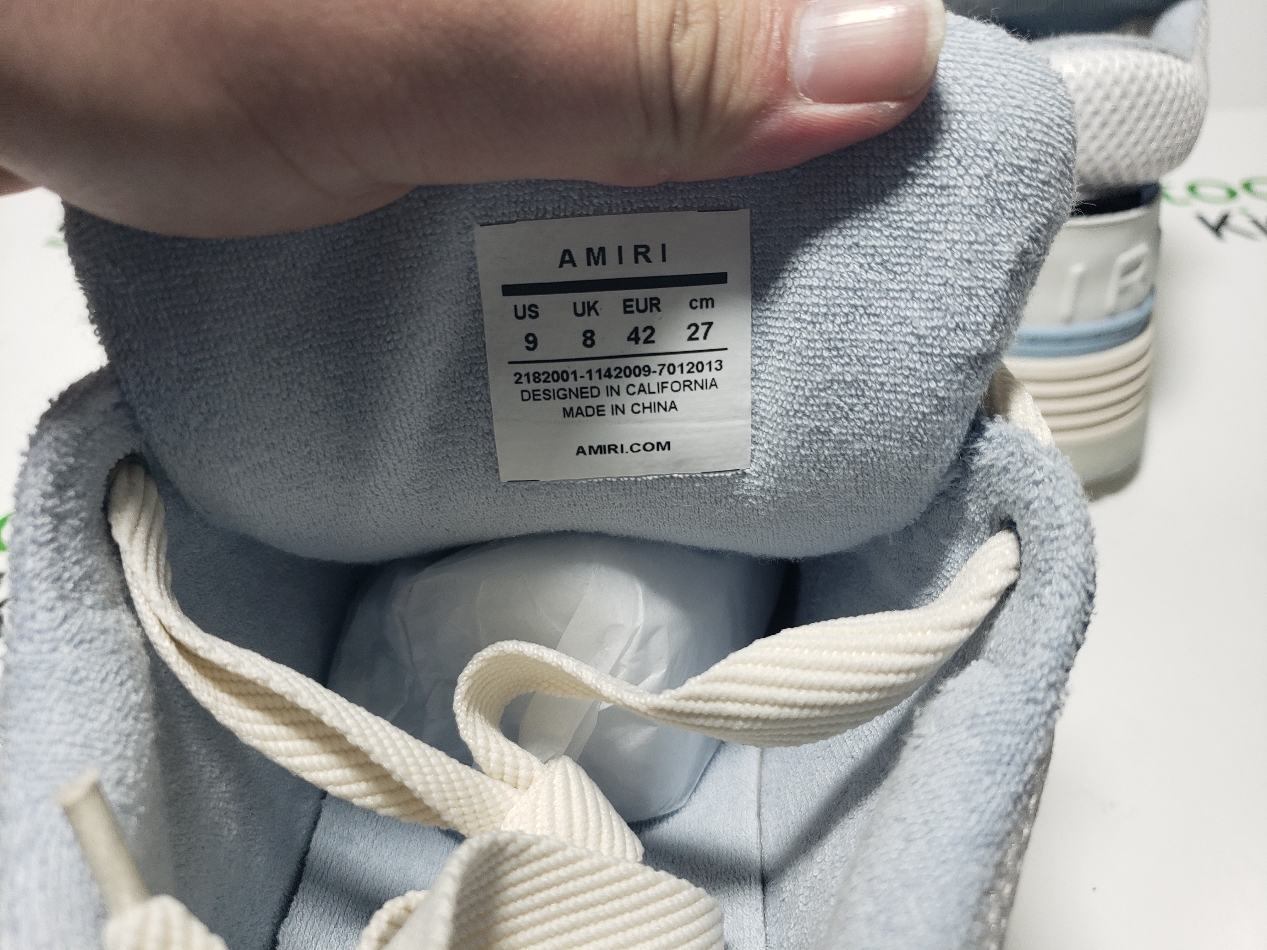 AMIRI MA-1 Alabaster Blue AWFOSR1025-162 review Stockxkicksvip 02