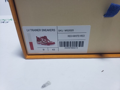 Louis Vuitton Skate Sneaker Leather lace up Fashionable Board Shoes Red 51BCOLRB review Stockxkicksvip 00
