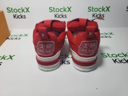 Louis Vuitton Skate Sneaker Leather lace up Fashionable Board Shoes Red 51BCOLRB review Stockxkicksvip 02