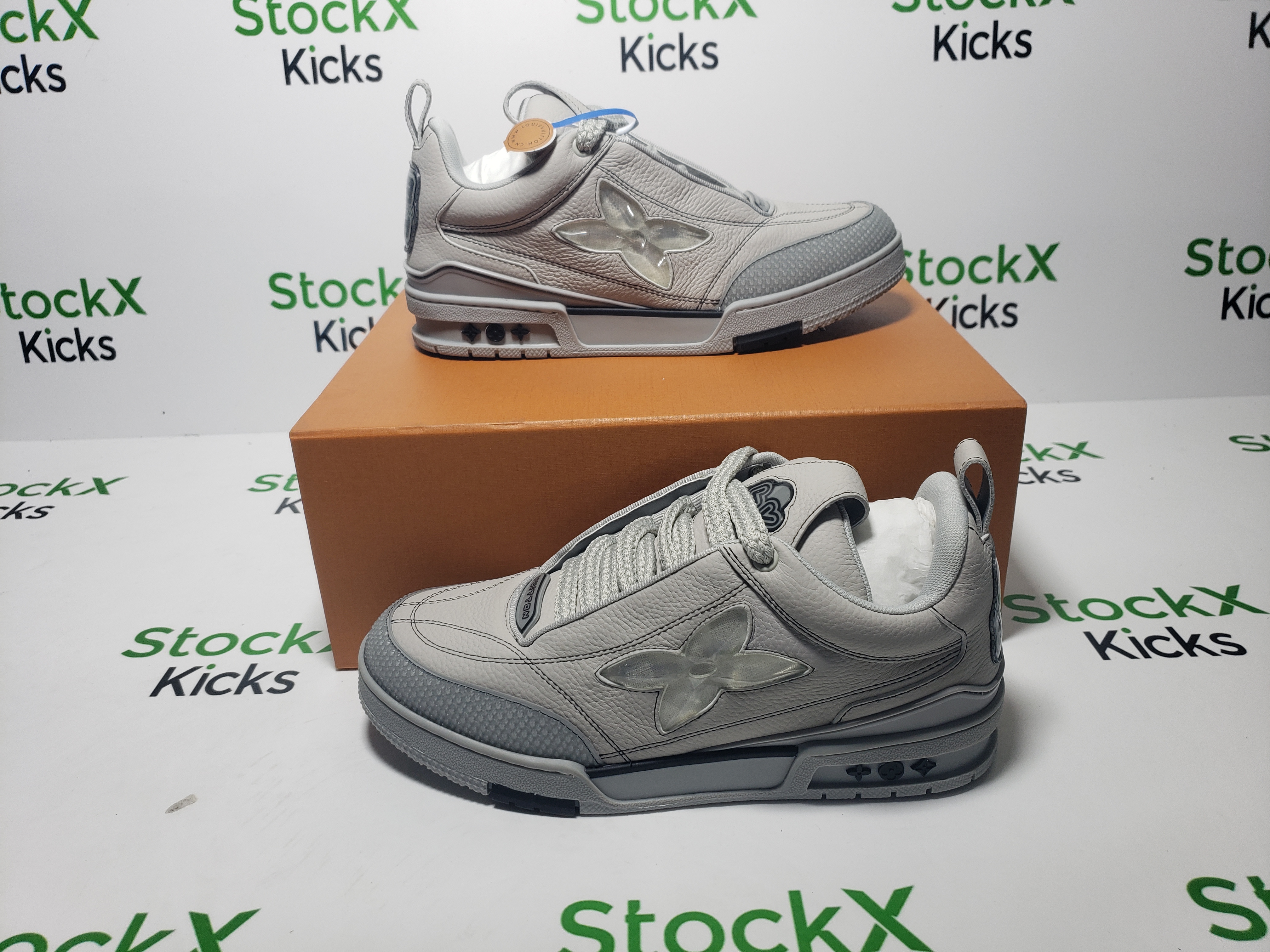 Louis Vuitton Skate Sneaker Grey CK24060303 review Stockxkicksvip 04