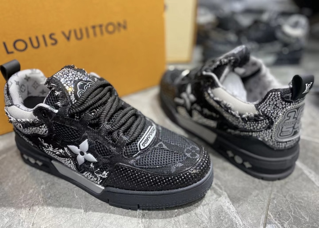 Louis Vuitton LV Skate Sneaker Black Swarovski Monogram 1ABMHV review Dempsi Vasquez