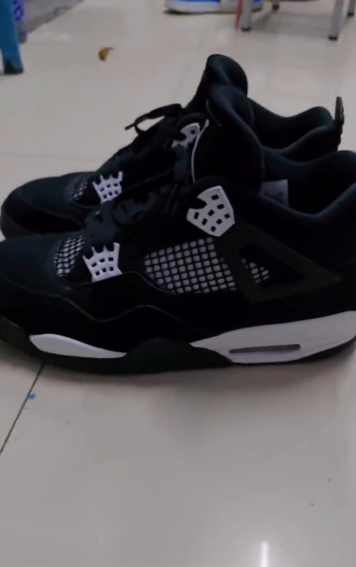 PK God Batch Nike Air Jordan 4 Retro White Thunder FQ8138-001 review 