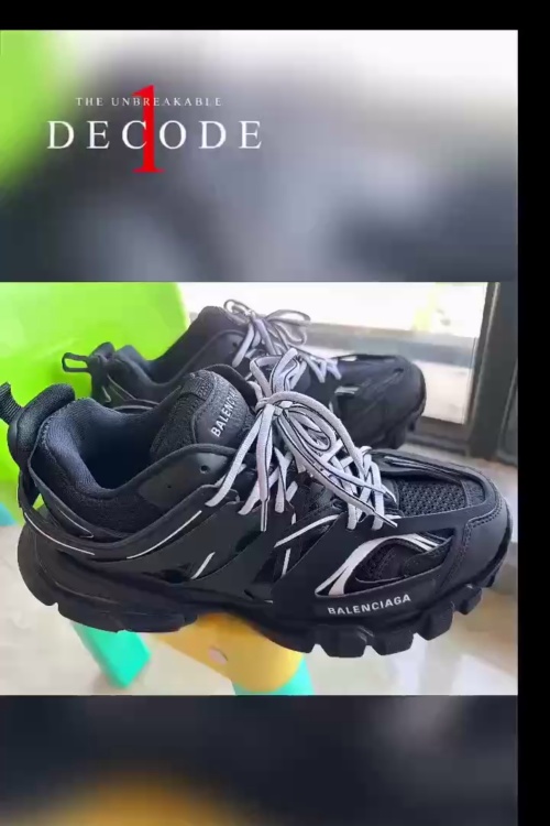 Balenciaga Track Tess Black And White (LED) 542023 W1GB1 2045 review 