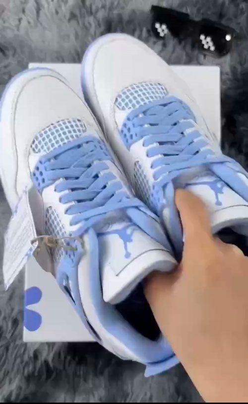 PK God Batch Air Jordan 4 Retro 'Forget Me Not' HV0823-100 review 