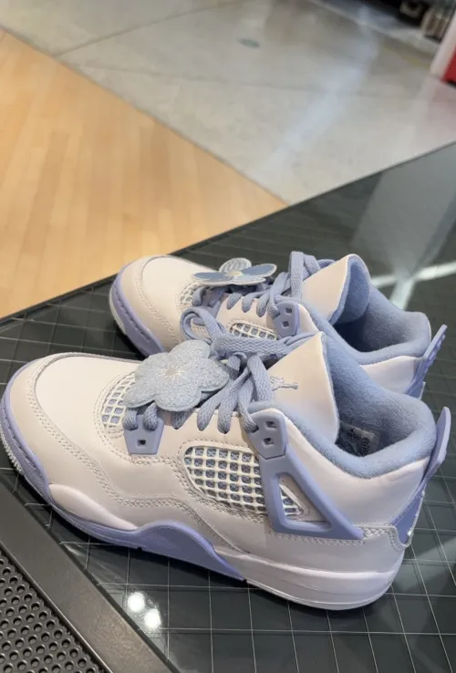 PK God Batch Air Jordan 4 Retro 'Forget Me Not' HV0823-100 review 