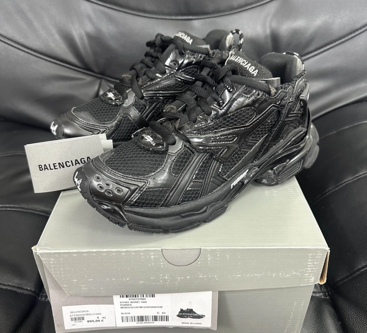 Balenciaga Runner Sneaker Black 656065 W3RA1 1000 review Eythen Alas