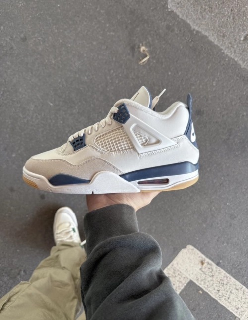 PK God Batch Jordan 4 Retro SB SP Navy DR5415-100 review 