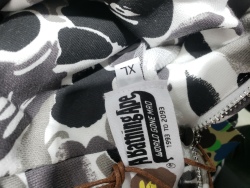 BAPE ABC Camo Double Shark Full Zip Hoodie Grey review Stockxkicksvip 04