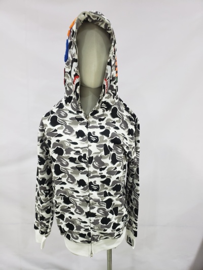 BAPE ABC Camo Double Shark Full Zip Hoodie Grey review Stockxkicksvip 00