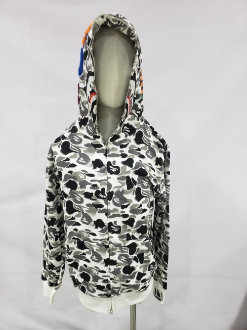 BAPE ABC Camo Double Shark Full Zip Hoodie Grey review 