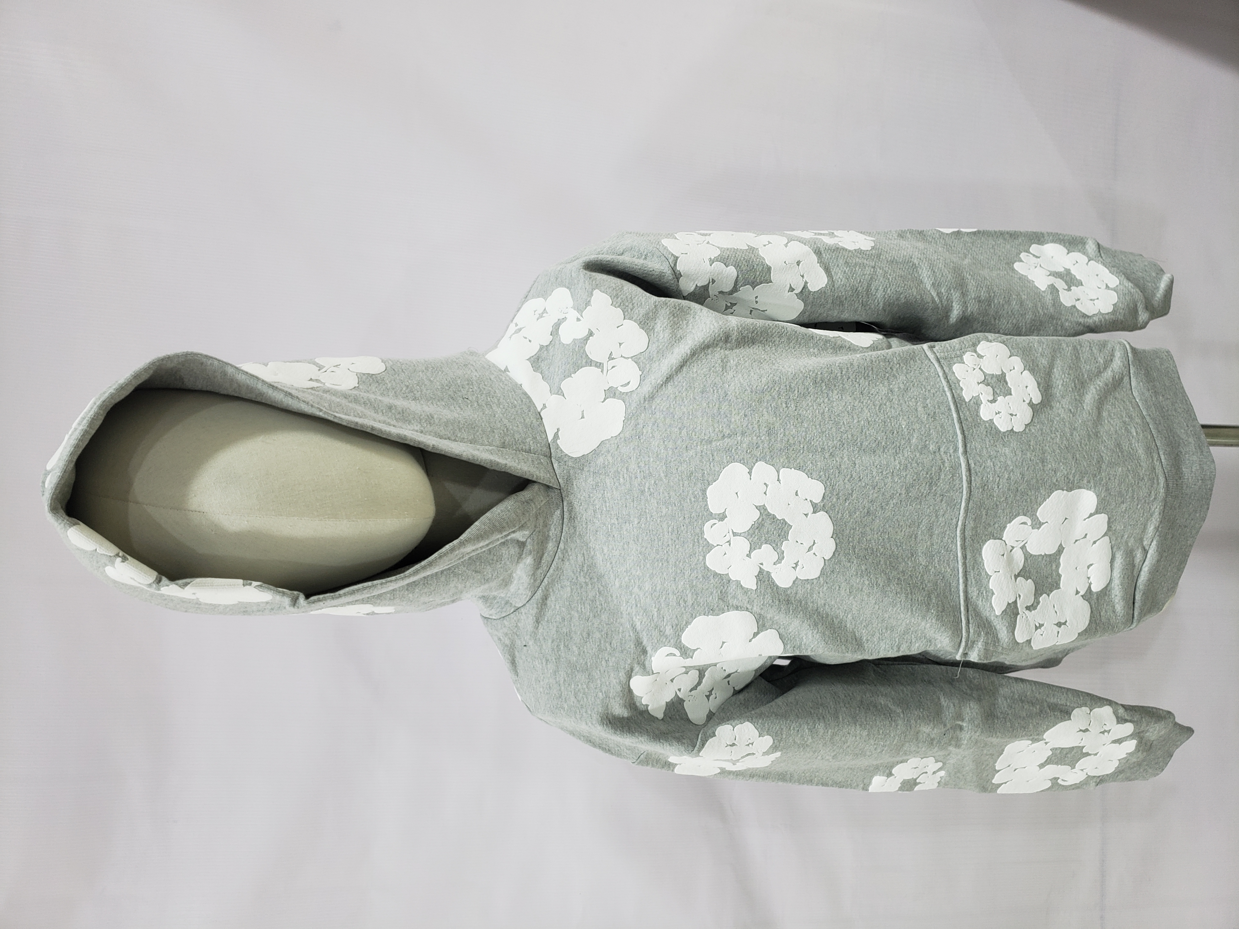 Denim Tears The Cotton Wreath Sweatshirt Grey Hoodie review Stockxkicksvip 00