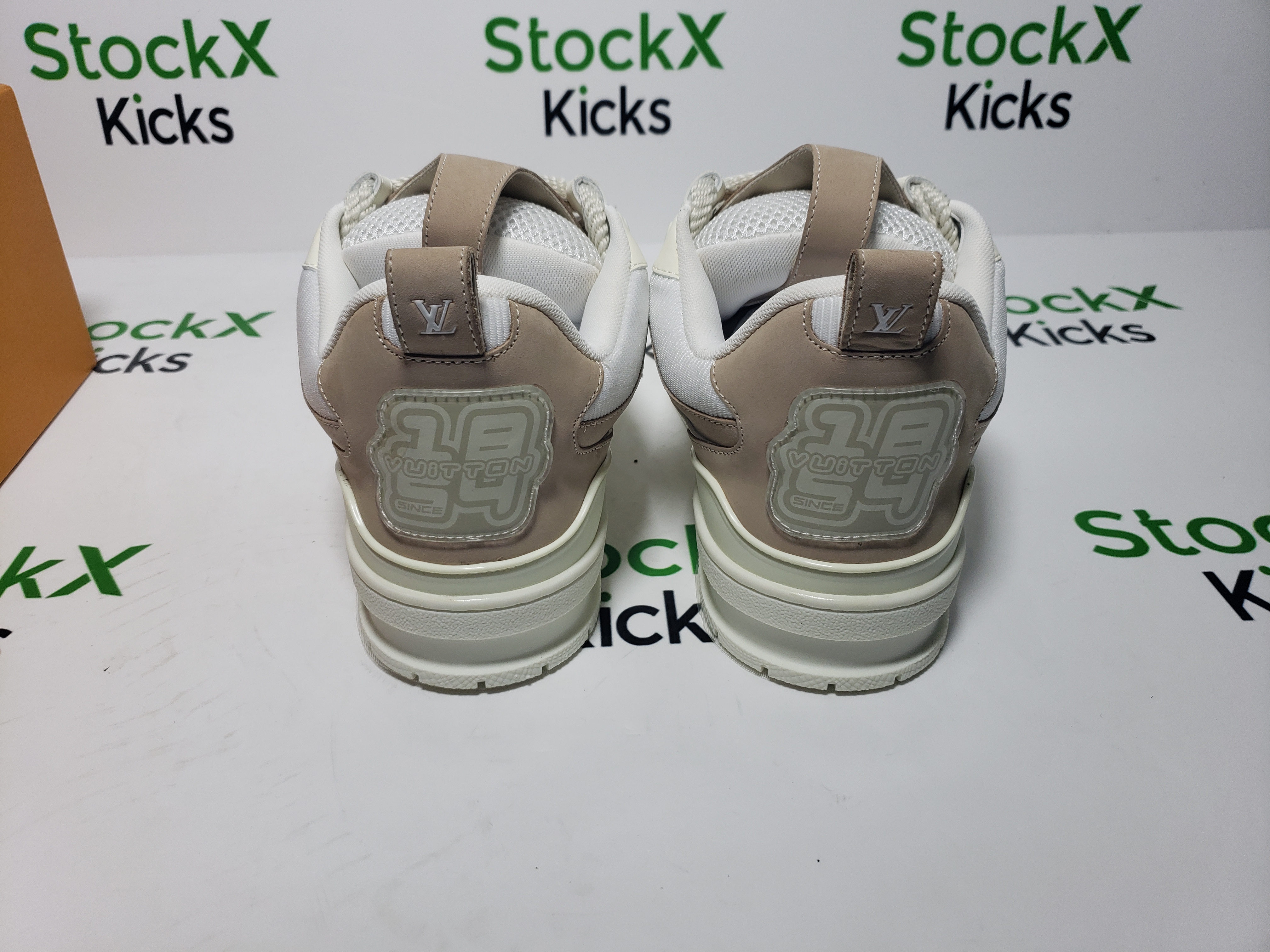 Louis Vuitton Skate Sneaker Leather lace up Fashionable Board Shoes Grey 51BCOLRB review Stockxkicksvip 01