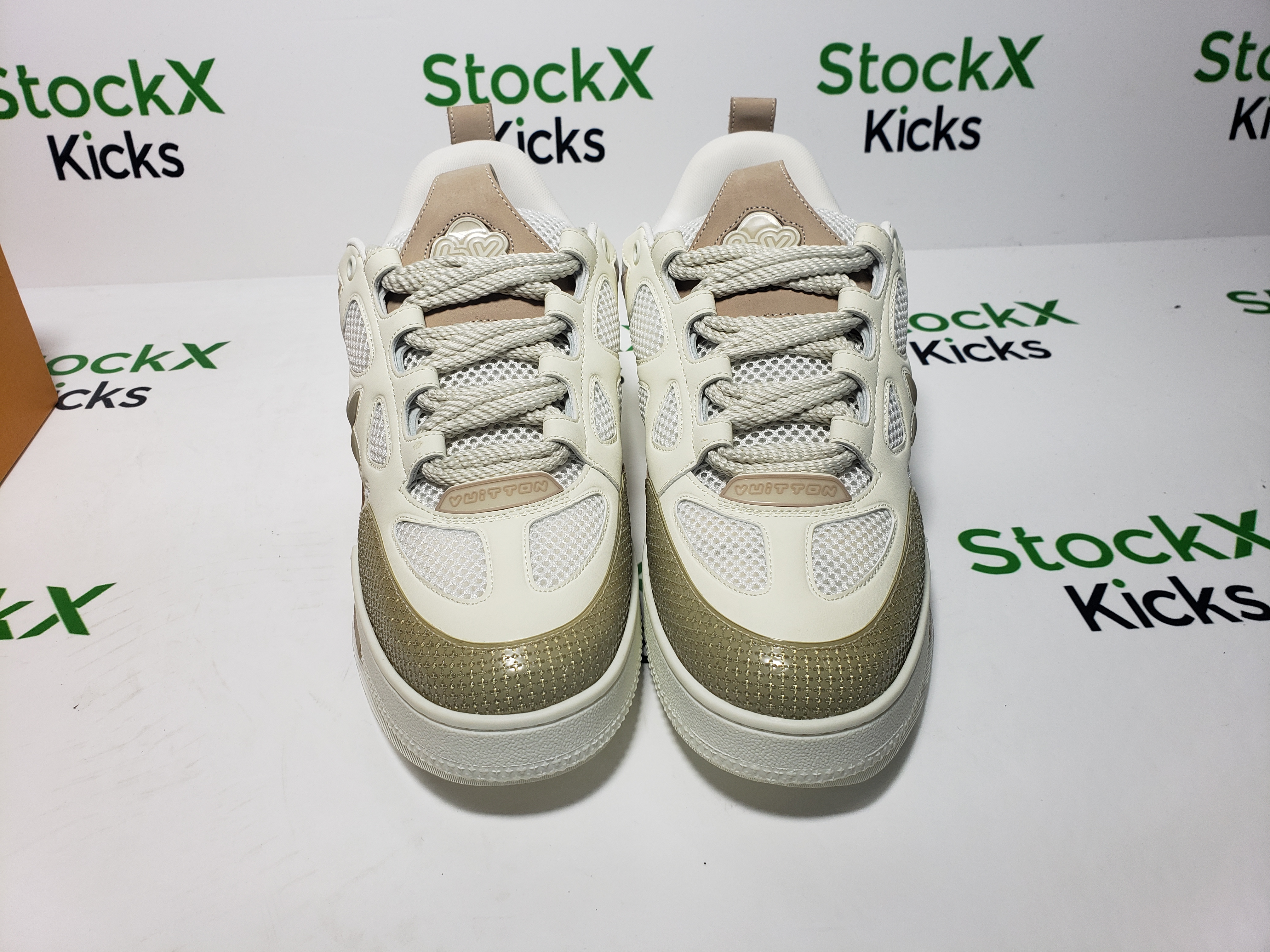 Louis Vuitton Skate Sneaker Leather lace up Fashionable Board Shoes Grey 51BCOLRB review Stockxkicksvip 02