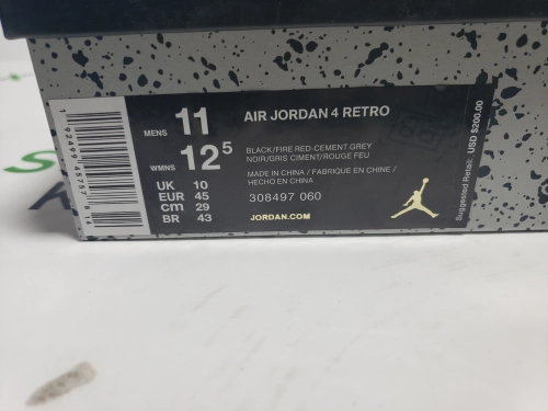 Special offer Batch Air Jordan 4 Retro Bred 308497-060 review 