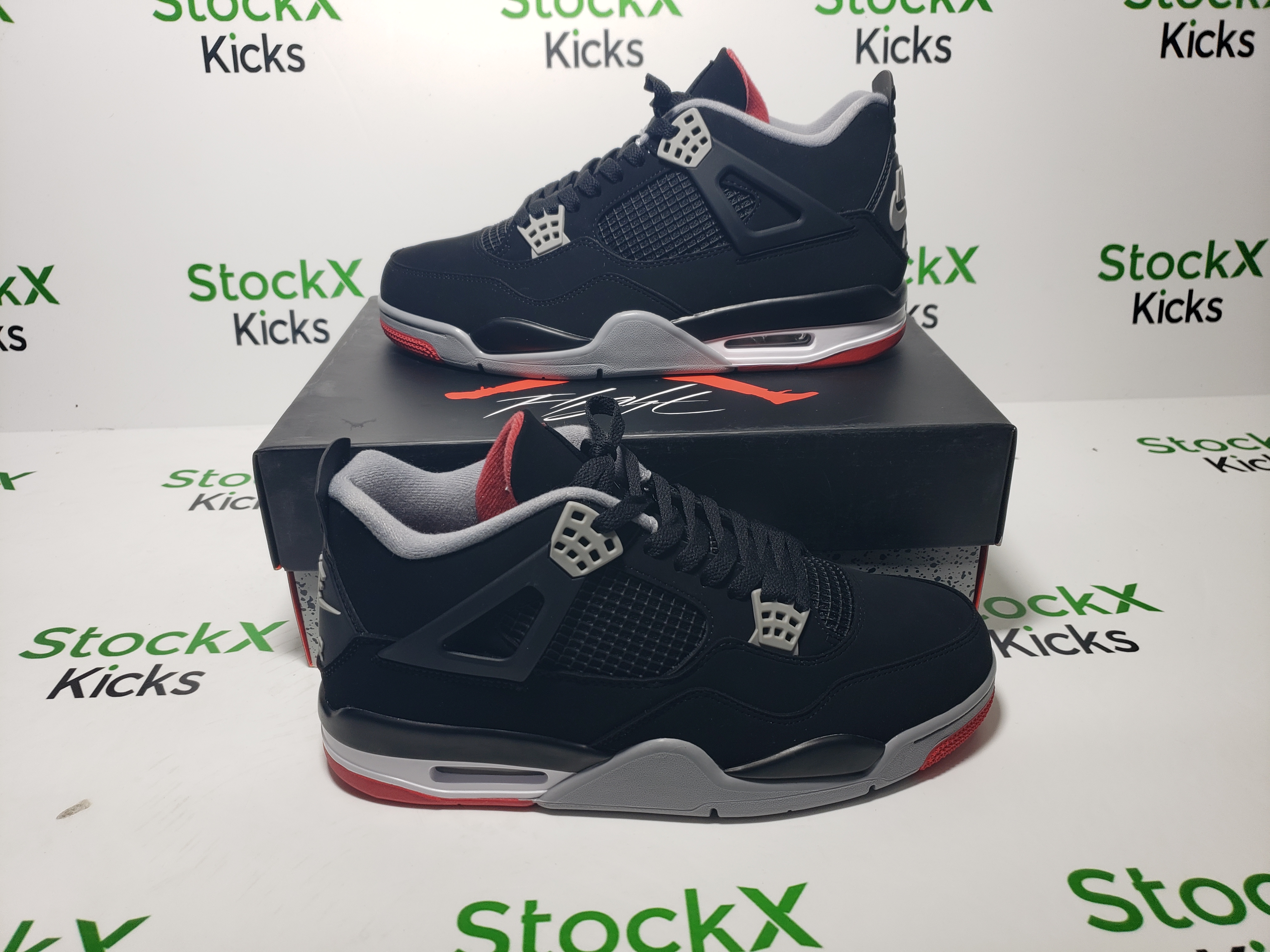 Special offer Batch Air Jordan 4 Retro Bred 308497-060 review Stockxkicksvip 04
