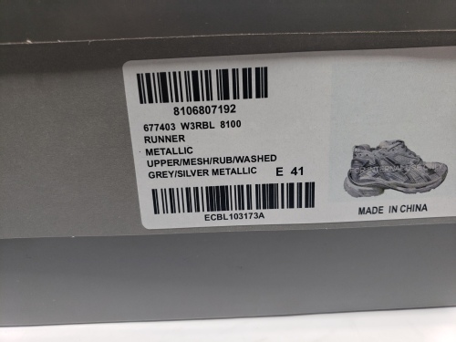 Balenciaga Runner Beige Light Blue 677402 W3RB2 8100 review 