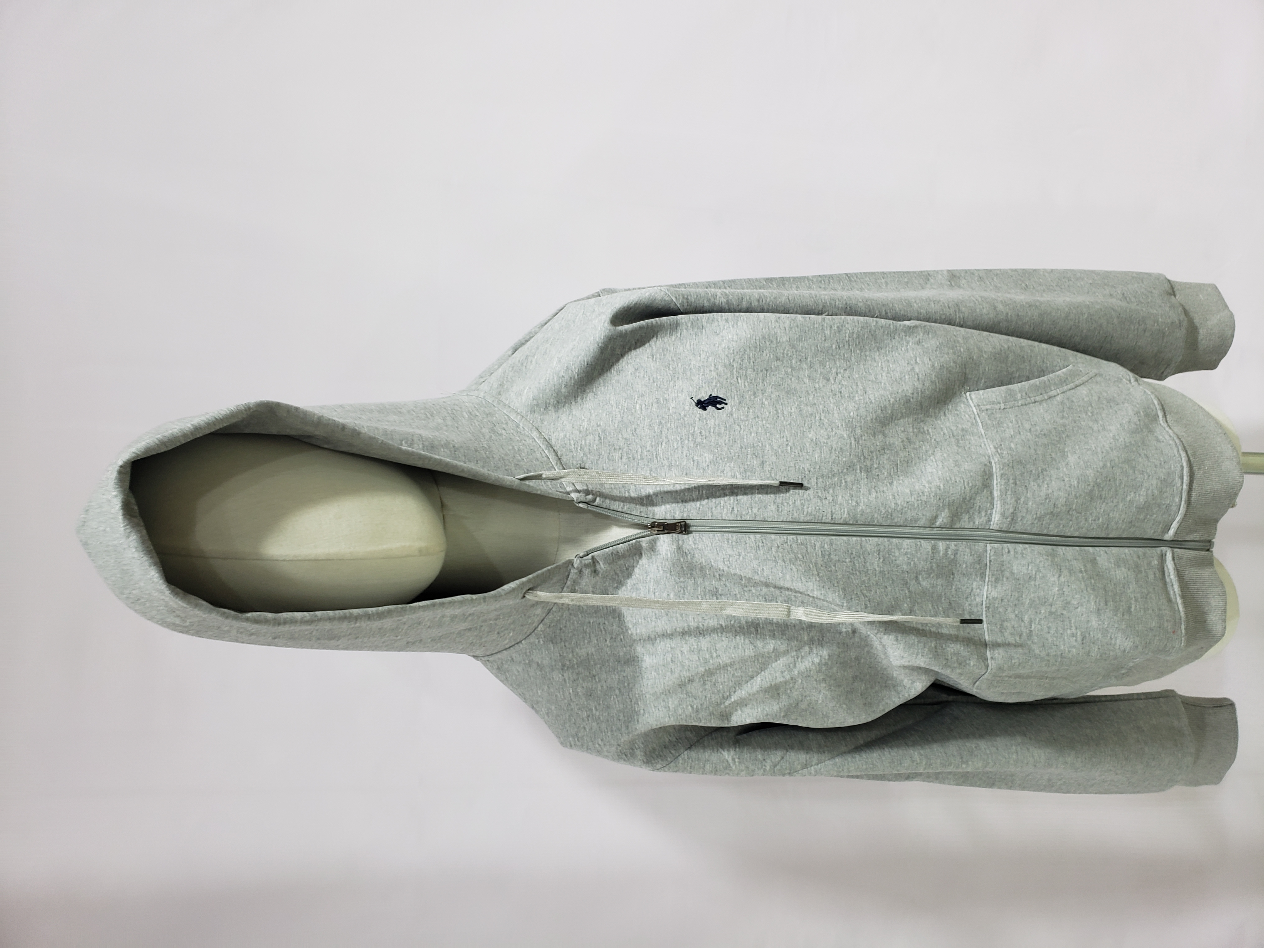 Polo Ralph Lauren Double-Knit Full-Zip Hoodie Grey review Stockxkicksvip 00