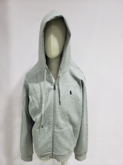 Polo Ralph Lauren Double-Knit Full-Zip Hoodie Grey review Stockxkicksvip 01