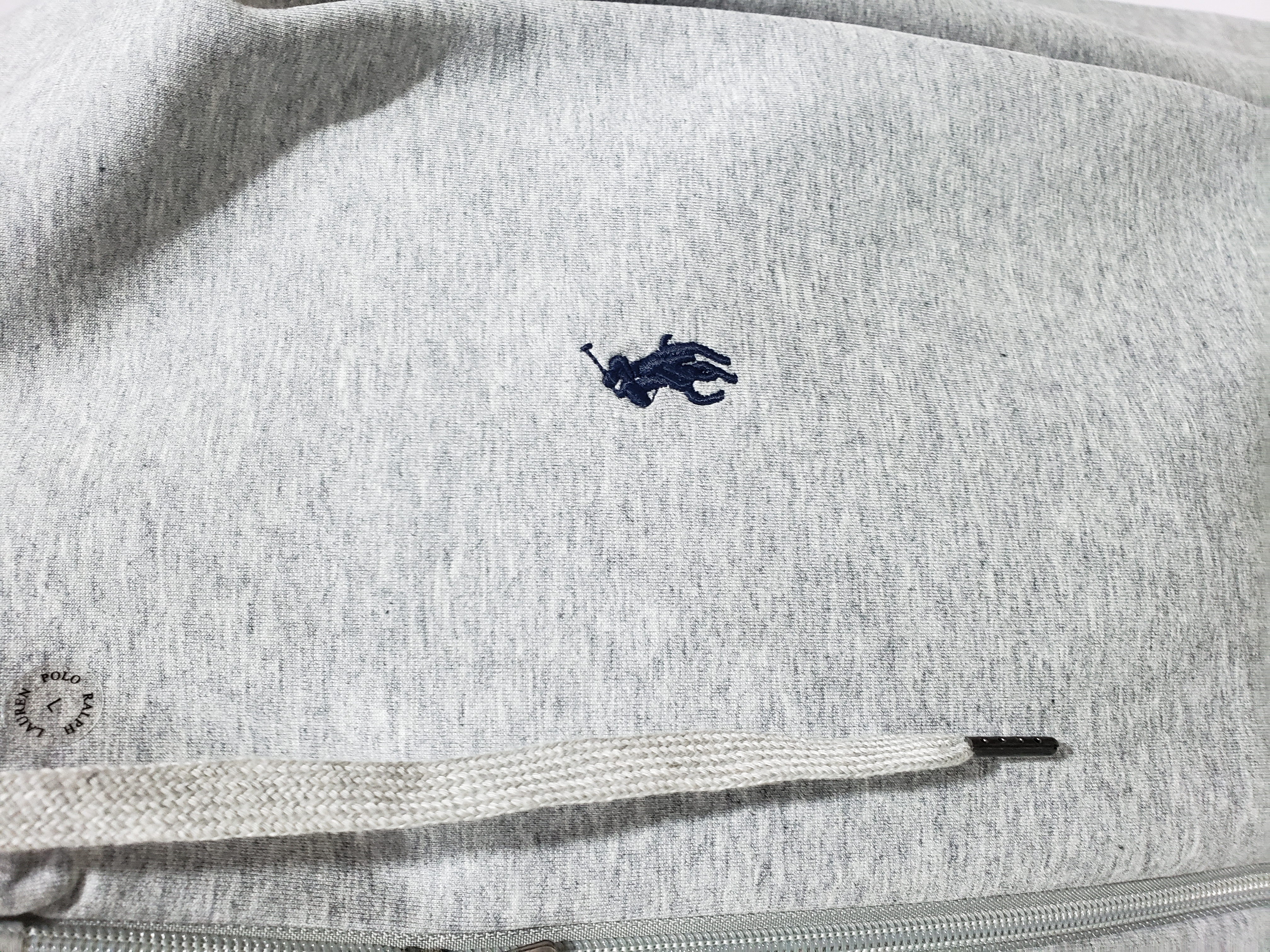 Polo Ralph Lauren Double-Knit Full-Zip Hoodie Grey review Stockxkicksvip 02