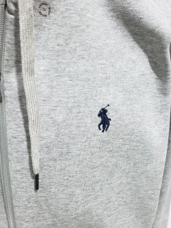 Polo Ralph Lauren Double-Knit Full-Zip Hoodie Grey review Stockxkicksvip 03