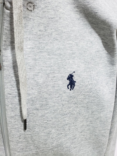 Polo Ralph Lauren Double-Knit Full-Zip Hoodie Grey review Stockxkicksvip 02