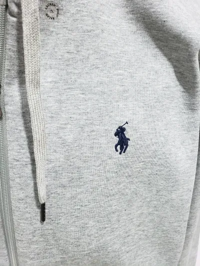 Polo Ralph Lauren Double-Knit Full-Zip Hoodie Grey review Stockxkicksvip 02