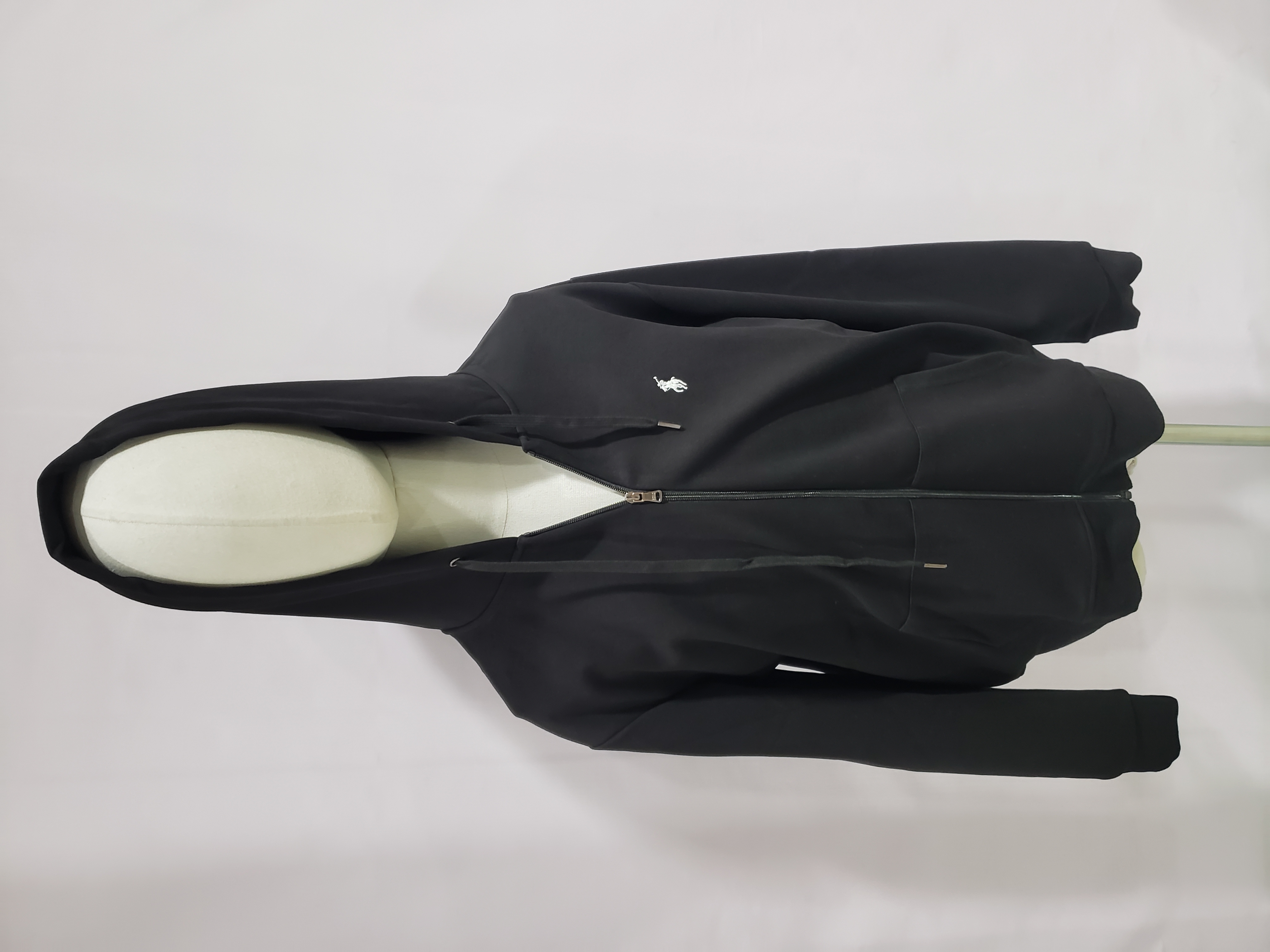 Polo Ralph Lauren Men's Double Knit Full-Zip Hoodie Sweatshirt Black and Red review Stockxkicksvip 00