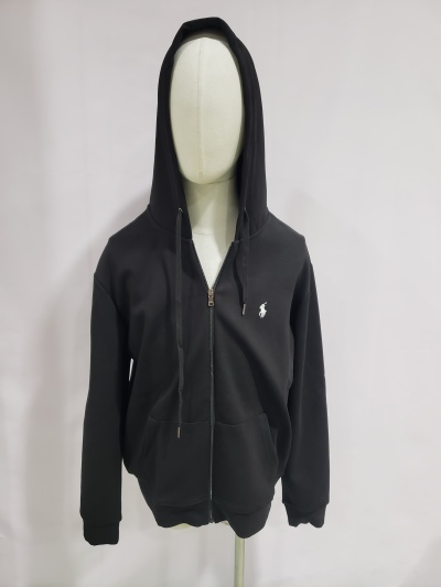 Polo Ralph Lauren Men's Double Knit Full-Zip Hoodie Sweatshirt Black and Red review Stockxkicksvip 00