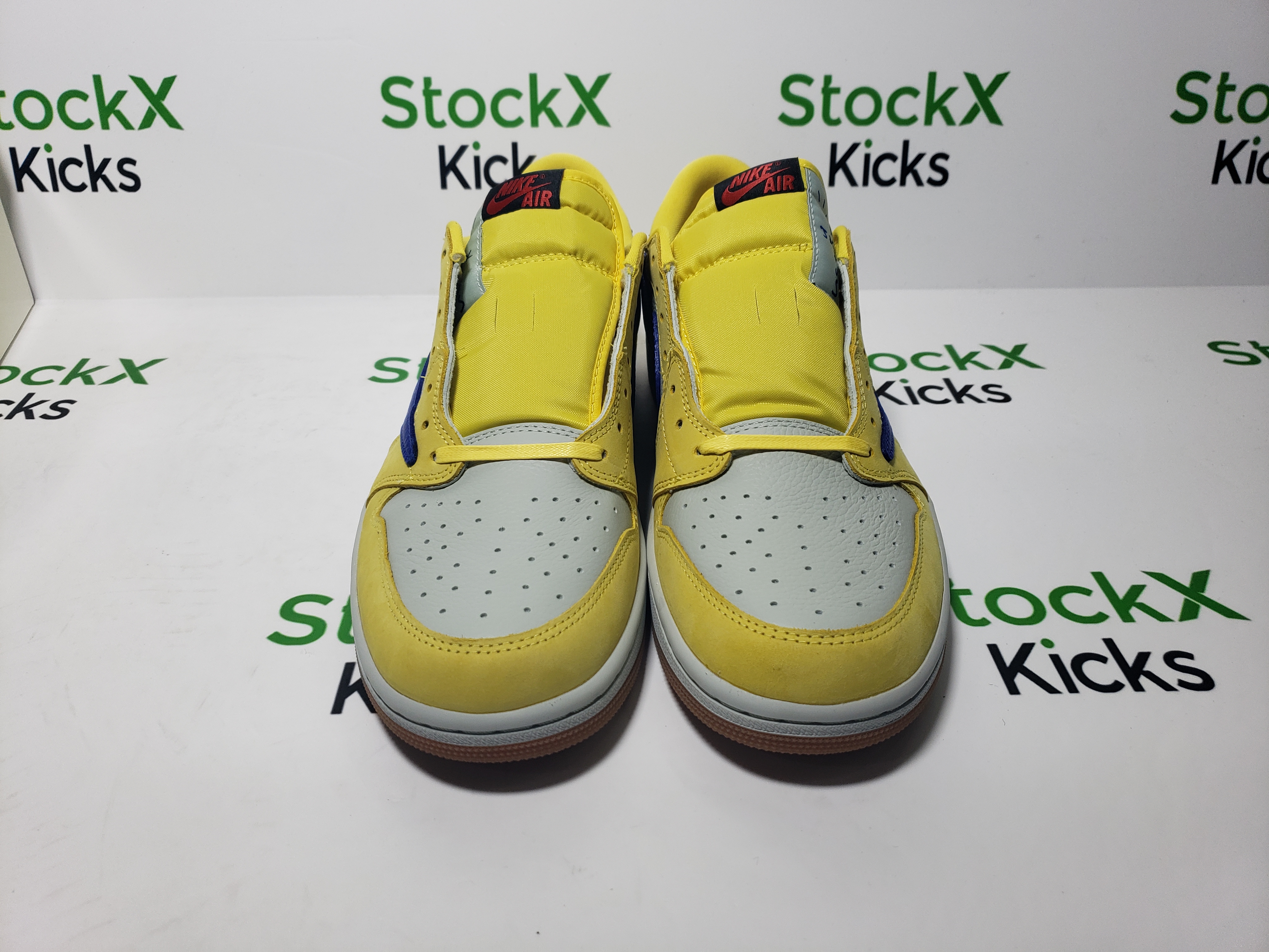 PK God Batch Air Jordan 1 Retro Low OG SP Travis Scott Canary DZ4137-700 review Stockxkicksvip 02