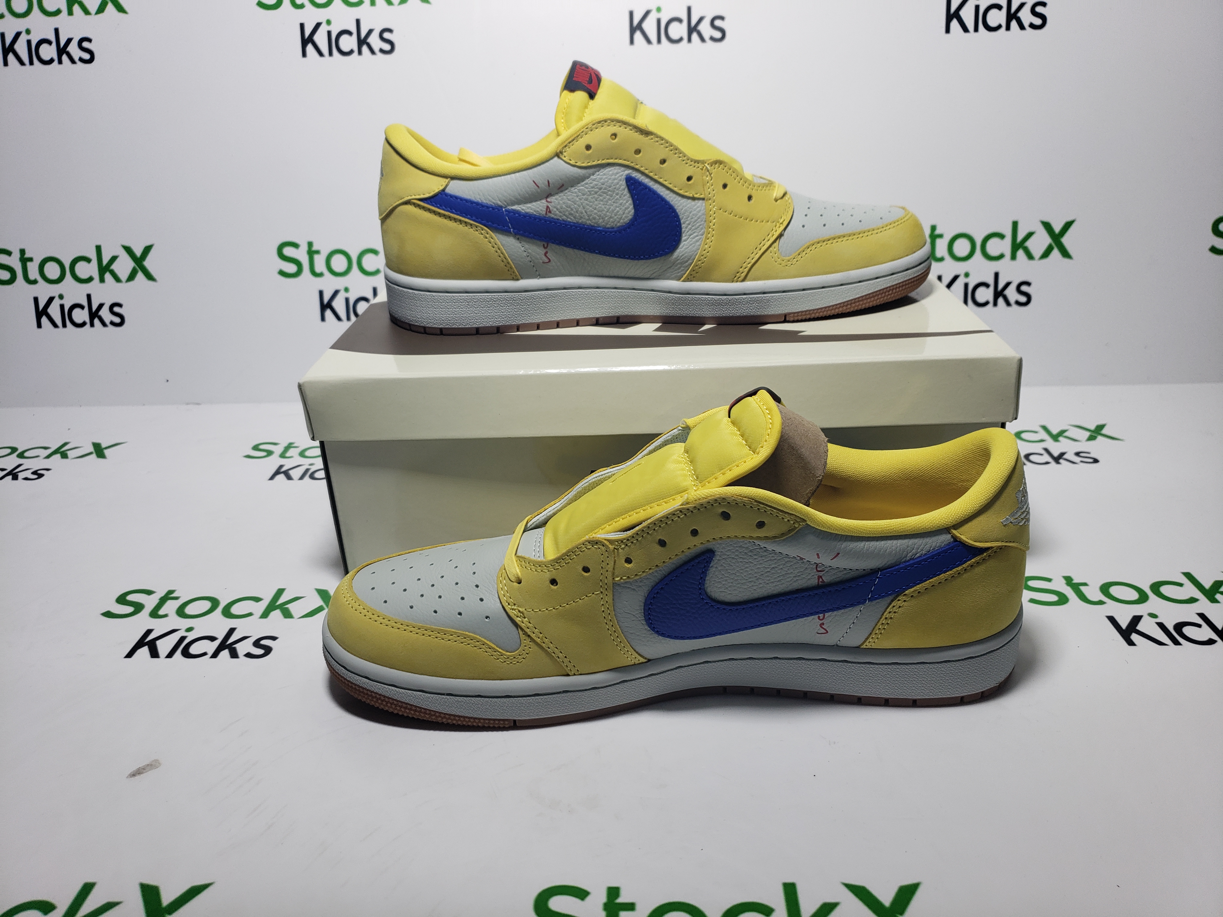 PK God Batch Air Jordan 1 Retro Low OG SP Travis Scott Canary DZ4137-700 review Stockxkicksvip 04