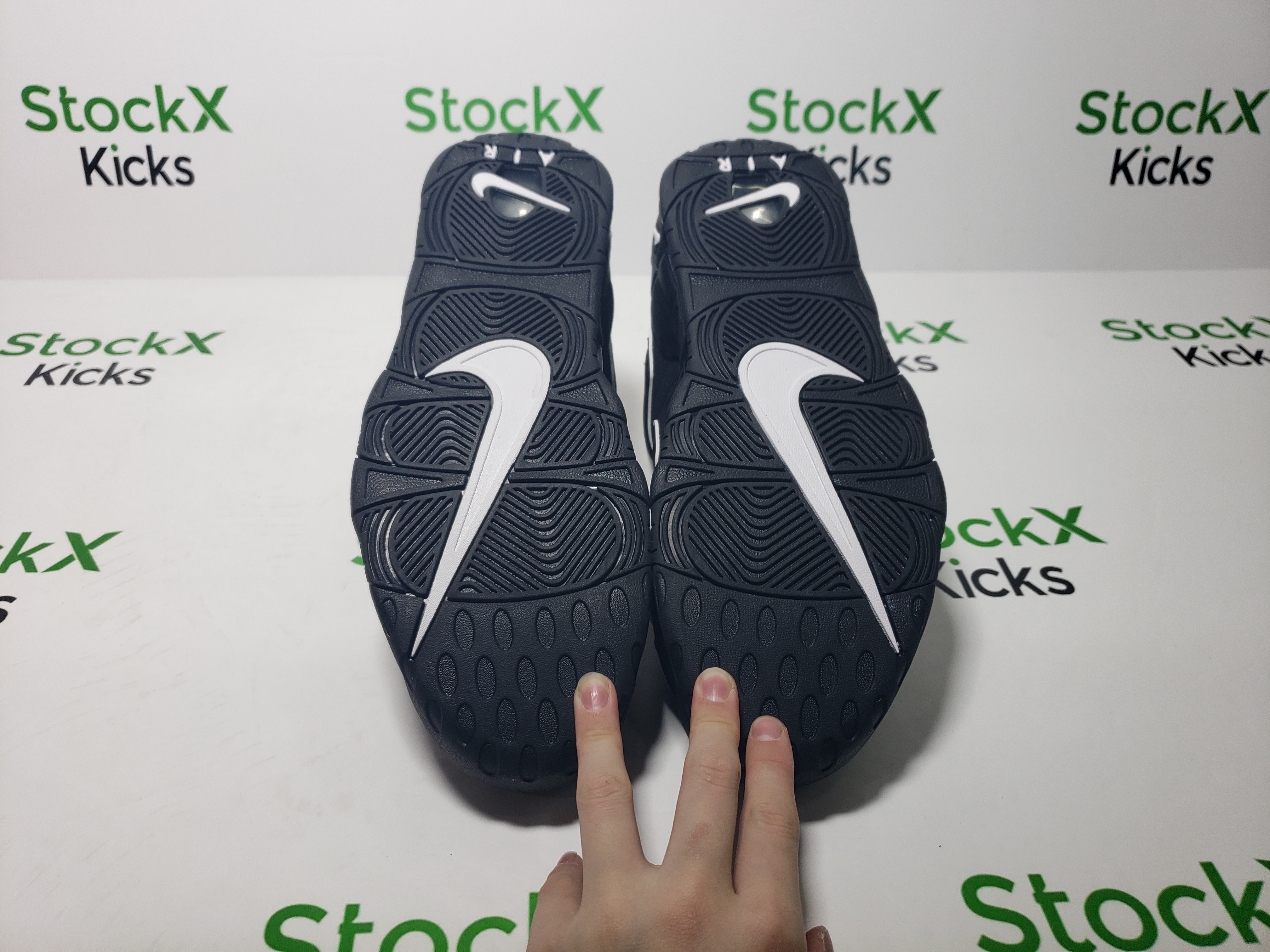 Nike Air More Uptempo Black White 414962-002 review Stockxkicksvip 06