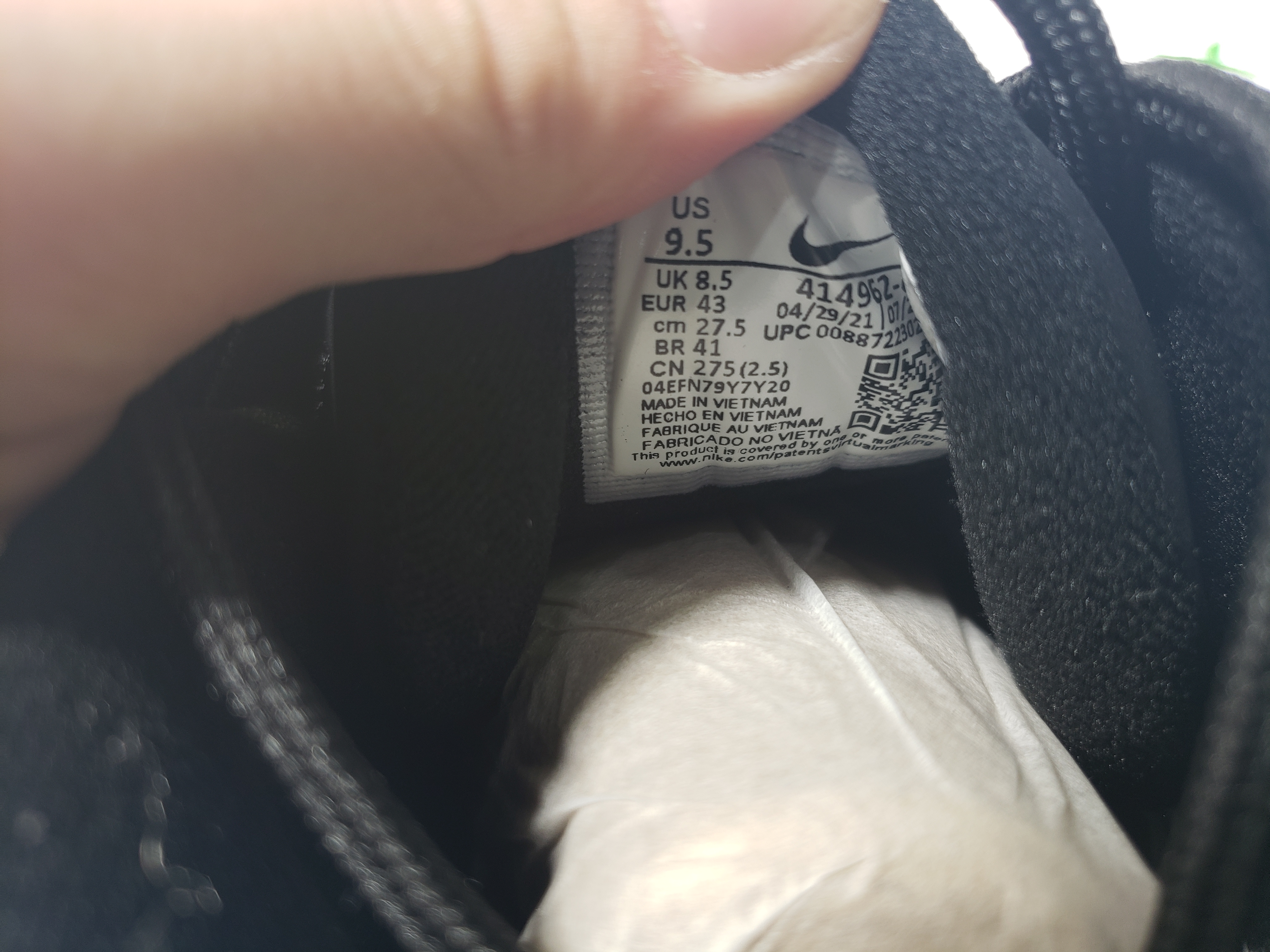 Nike Air More Uptempo Black White 414962-002 review Stockxkicksvip 05