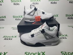PK God Batch Air Jordan 4 Retro White Cement 840606-192 review Stockxkicksvip 05
