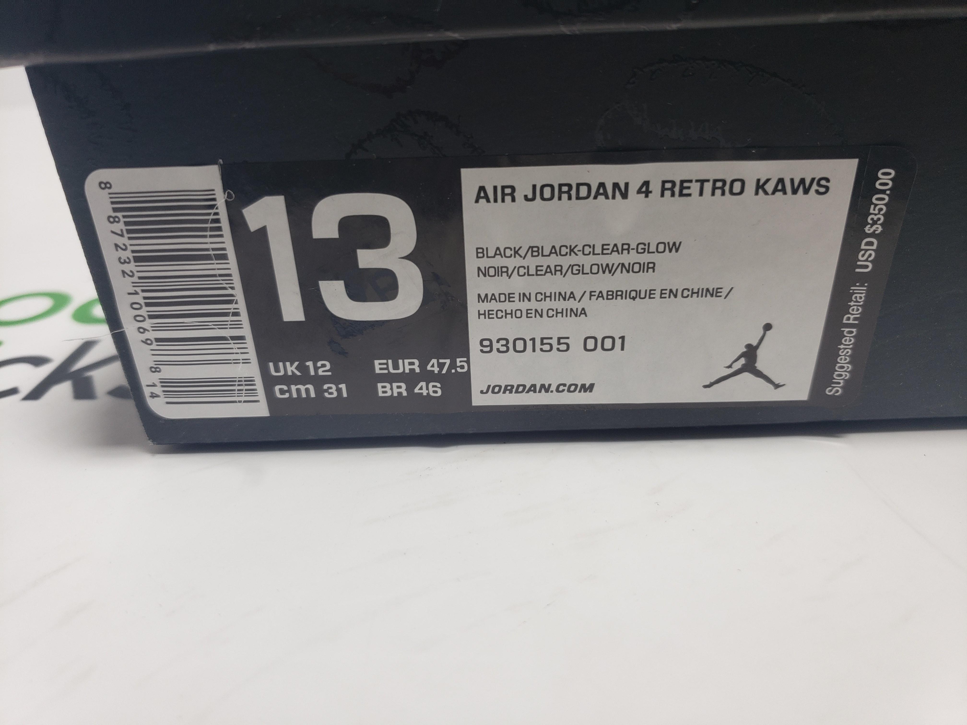 PK God Batch Air Jordan 4 Retro Kaws Black 930155-001 review Stockxkicksvip 00