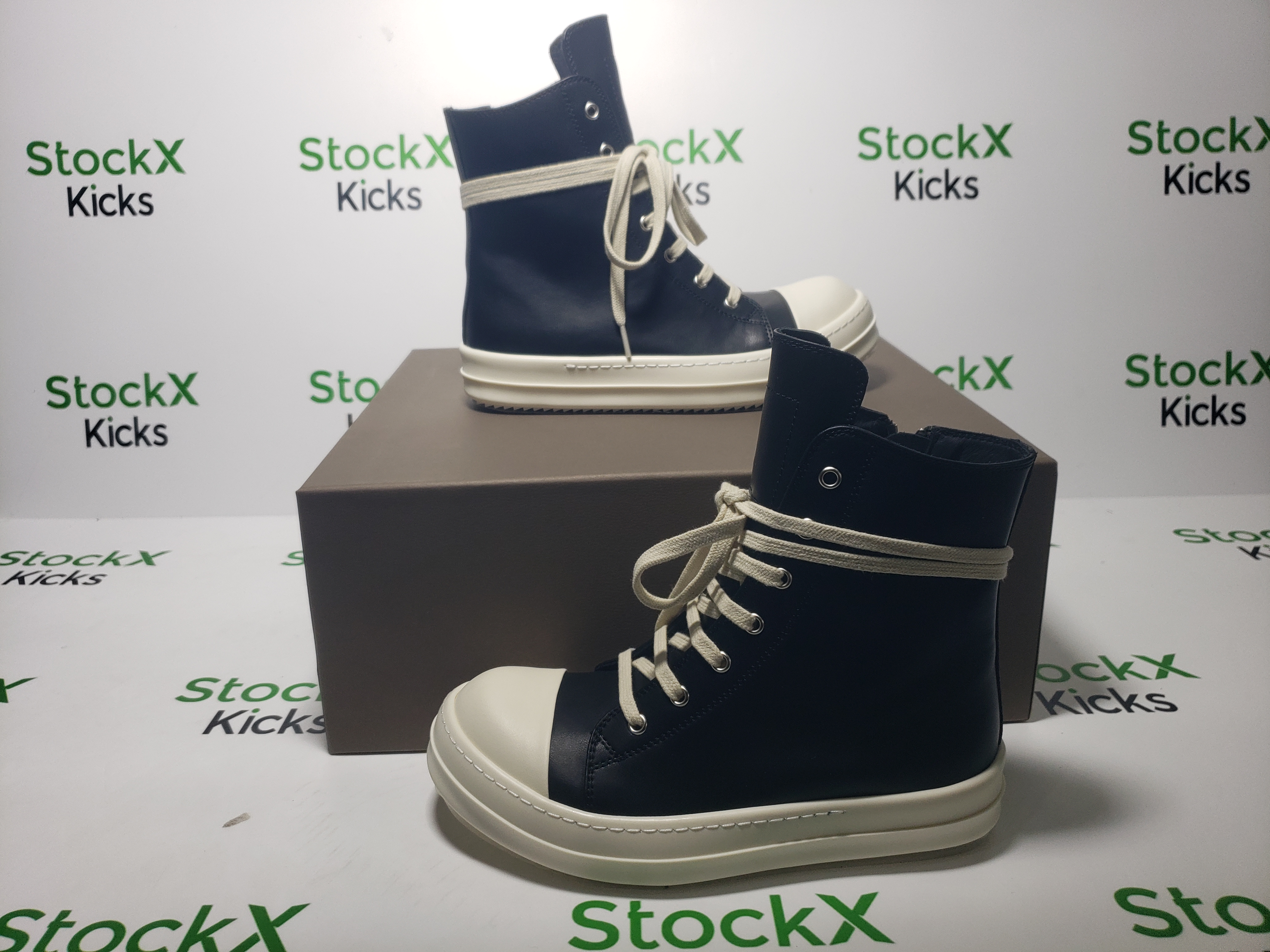 Rick Owens Phlegethon Leather High-Top Sneakers review Stockxkicksvip 04
