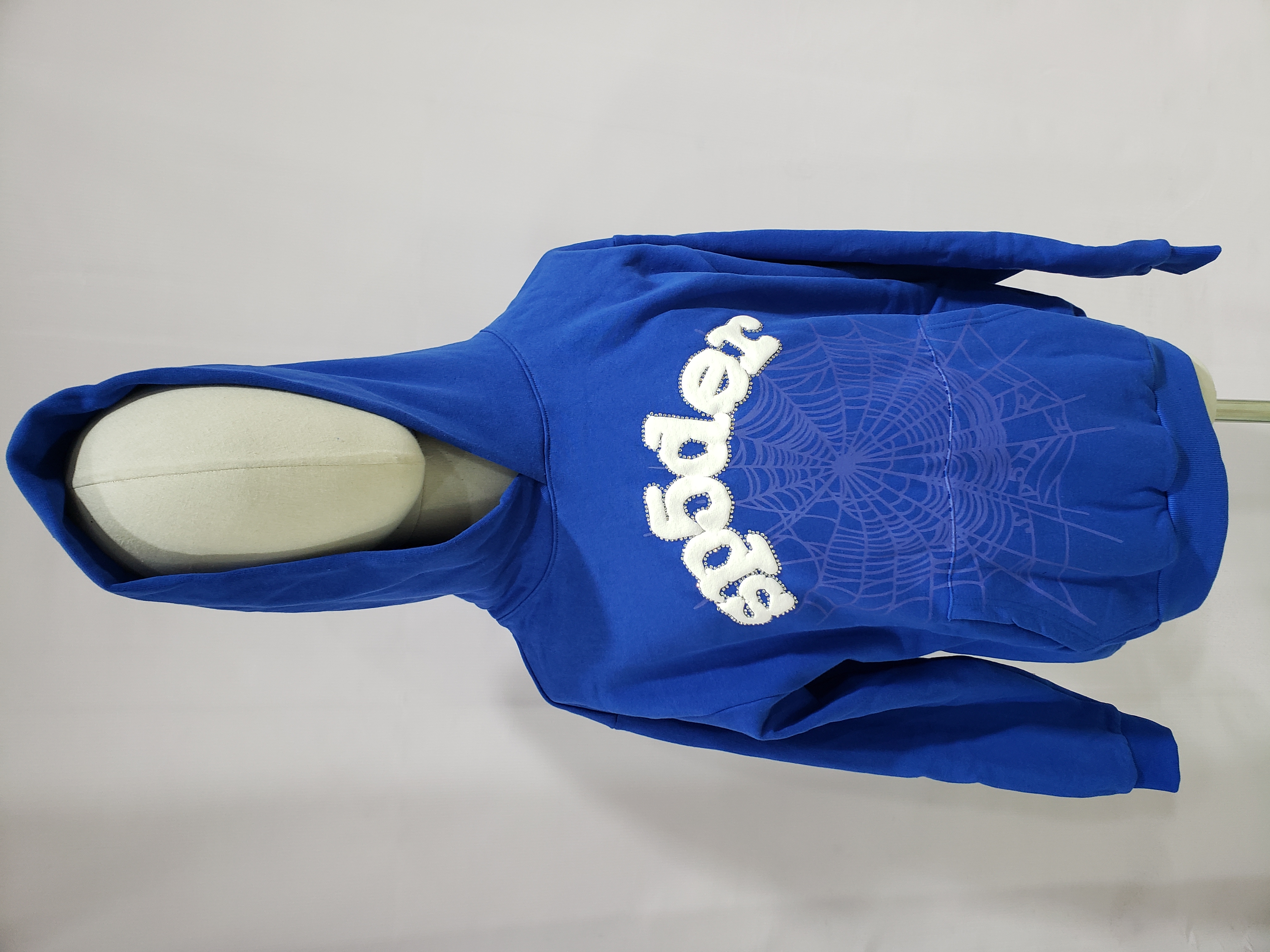 Sp5der Websuit Hoodie Blue GE 250322 review Stockxkicksvip 00