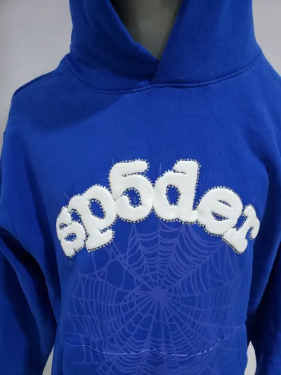 Sp5der Websuit Hoodie Blue GE 250322 review Stockxkicksvip 01