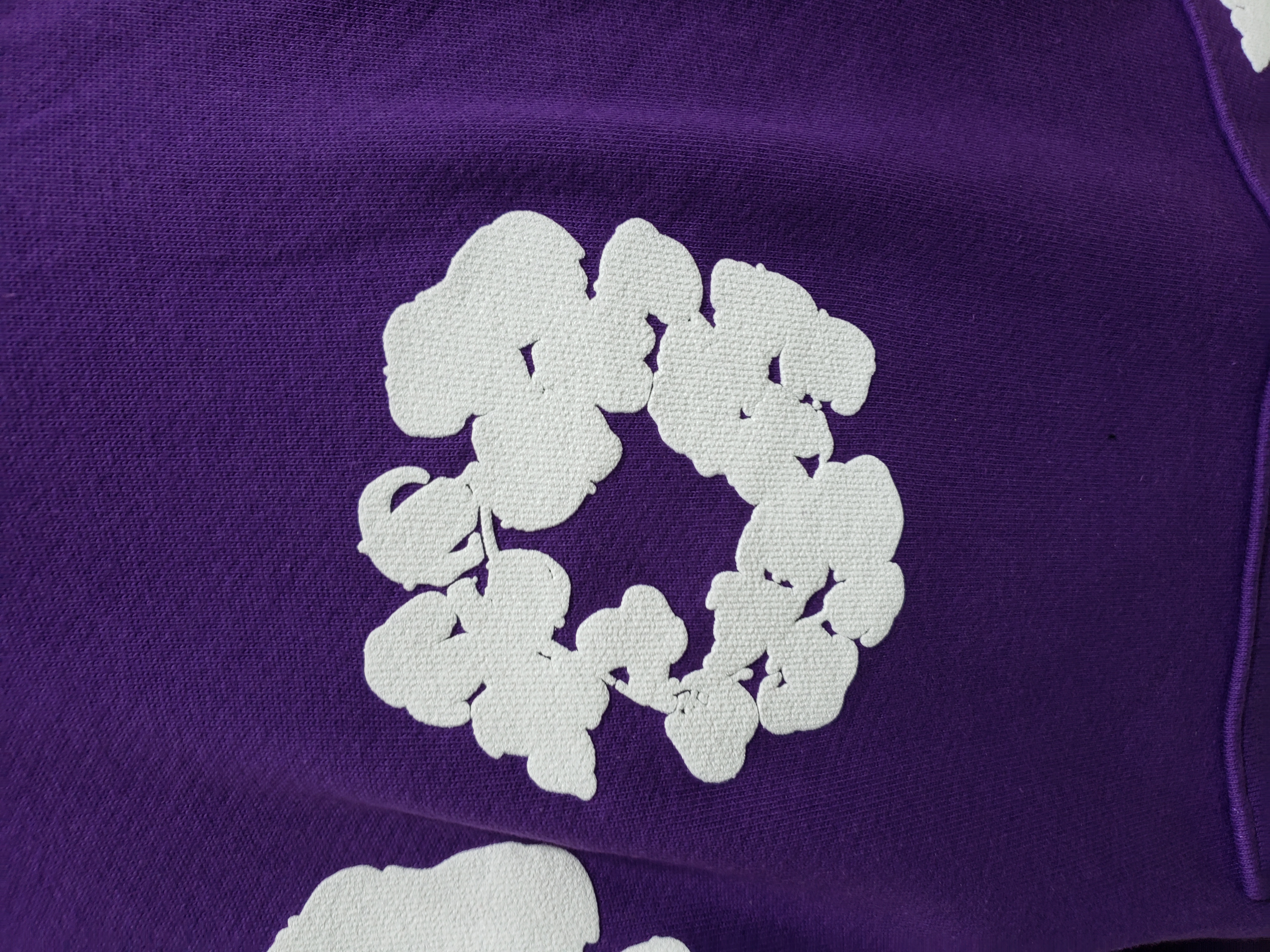 Denim Tears The Cotton Wreath Sweatshirt Purple Hoodie review Stockxkicksvip 01