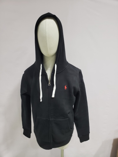 Polo Ralph Lauren Men's Double Knit Full-Zip Hoodie Sweatshirt Black and Red review Stockxkicksvip 00