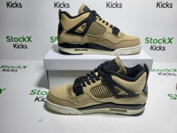 PK God Batch Air Jordan 4 Retro Fossil (W) AQ9129-200 review Stockxkicksvip 02