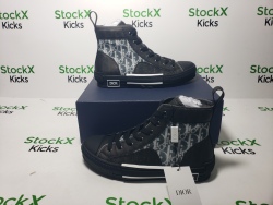 Dior B23 High-Top Sneaker Black Maxi Dior Oblique Jacquard 3SH126ZXX_H969 review Stockxkicksvip 05